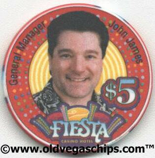 Fiesta Casino John James $5 Casino Chip