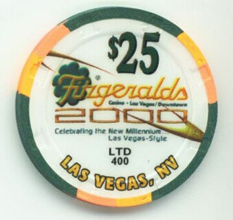 Fitzgeralds Casino Millennium $25 Casino Chip
