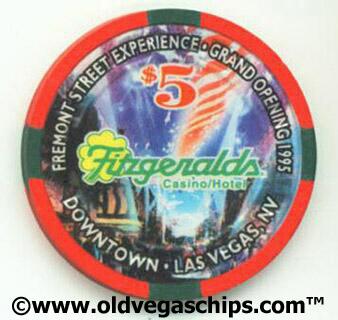 Fitzgeralds Casino Fremont Street Experience $5 Casino Chip