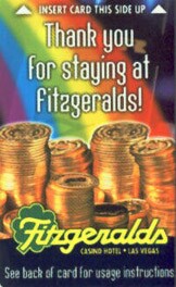 Fitzgeralds Hotel Room Key