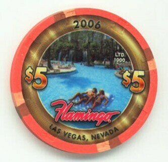 Flamingo Hotel 60 Years Ago 1940's $5 Casino Chip