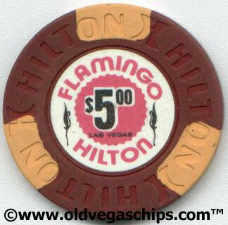 Flamingo Hilton $5 Casino Chip