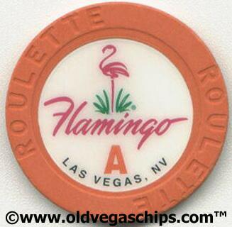 Flamingo Hotel Orange Roulette Casino Chip