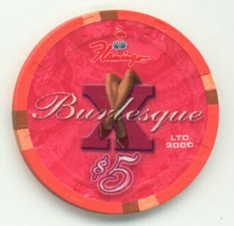 Flamingo Hotel Burlesque 2008 $5 Casino Chip