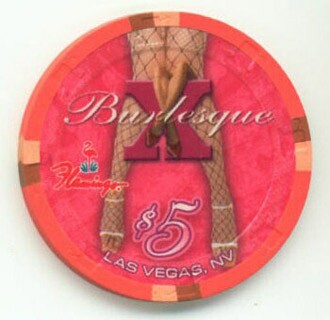 Flamingo Hotel Burlesque 2008 $5 Casino Chip