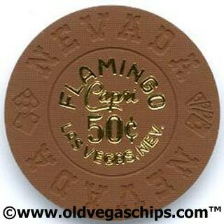 Las Vegas Flamingo Capri 50¢ Brown Casino Chip