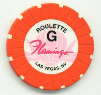 Flamingo Hotel Orange Roulette Casino Chip