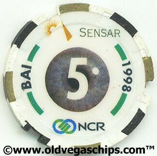 Flamingo Hilton Sensar NCV 5 Casino Chip