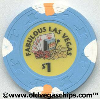 Fabulous Las Vegas Paul-Son Clay Poker Chips $1