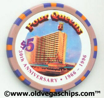 Four Queens 30th Anniversary $5 Casino Chip
