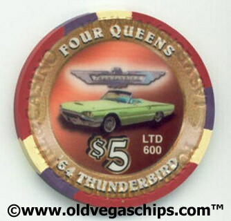 Four Queens 1964 Thunderbird $5 Casino Chip