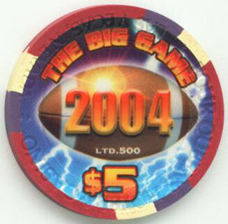 Four Queens The Big Game Superbowl $5 Casino Chip