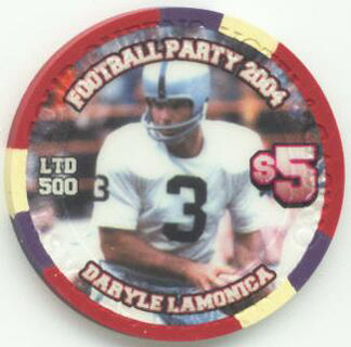 our Queens Daryle Lamonica 2004 $5 Casino Chip
