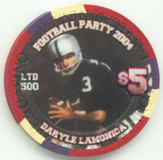 Four Queens Daryle Lamonica 2004 $5 Casino Chip