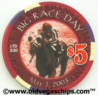 Four Queens Kentucky Derby 2003 $5 Casino Chip