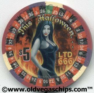 Four Queens Halloween 2002 $5 Casino Chip