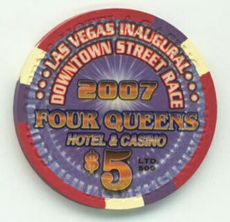 Four Queens Street Race 2007 $5 Casino Chip