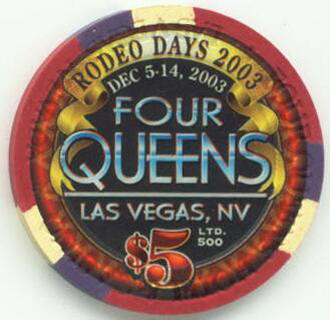 Four Queens National Finals Rodeo 2003 $5 Casino Chip