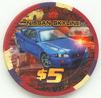 Four Queens Nissan Skyline 2003 $5 Casino Chip 