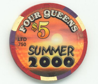 Las Vegas Four Queens Summer 2000 $5 Casino Chip