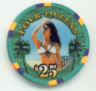 Four Queens Summer Girl 2000 $25 Casino Chip