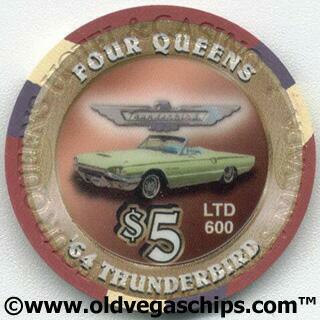 Four Queens 1964 Thunderbird $5 Casino Chip