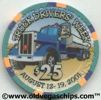 Las Vegas Four Queens Truck Driver's Week $25 Casino Chip 