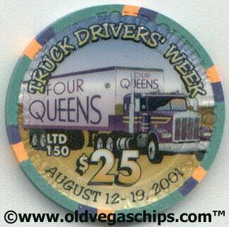 Four Queens Truck Driver's Week $25 Casino Chip 