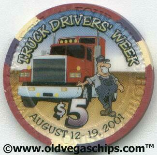 Las Vegas Four Queens Truck Driver's Week 2002 Casino Chips