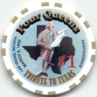 Four Queens Tribute to Texas $1 Casino Chip