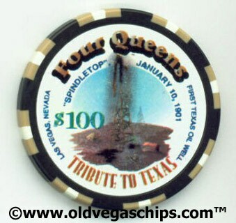Four Queens Tribute to Texas $100 Casino Chip