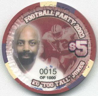 Four Queens Ed "Too Tall" Jones 2003 $5 Chip