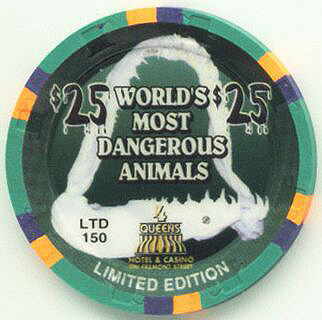 Four Queens Dangerous Tarantula $25 Casino Chip 