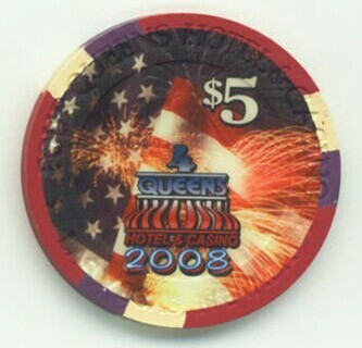 Four Queens 4th of July 2008 $5 Casino Chip