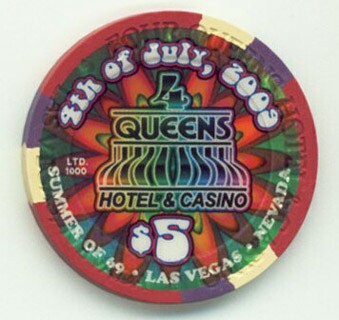 Four Queens 4th of July 2009 $5 Casino Chip
