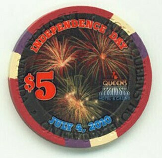 Four Queens 4th of July 2010 $5 Casino Chip