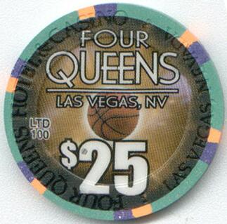 Four Queens March Madness 2001 $25 Casino Chip 