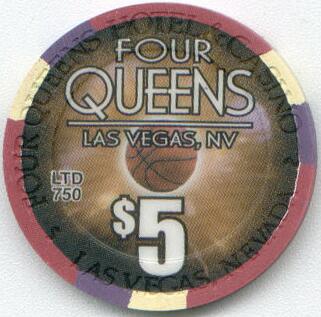 Four Queens March Madness 2001 $5 Casino Chip