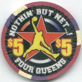 Las Vegas Four Queens March Madness 2001 $5 Casino Poker Chip