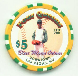 Four Queens Blue Moon Odom $5 Casino Chip