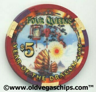 Four Queens Year of the Dragon $5 Casino Chip