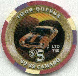 Las Vegas Four Queens 1969 SS Camaro $5 Casino Chip