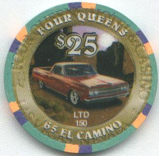 Four Queens 1965 El Camino $25 Casino Chip