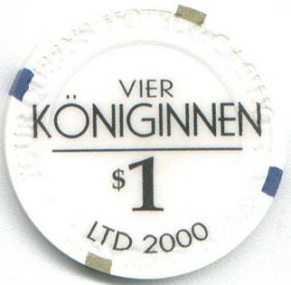 Four Queens Vier Koniginnen $1 Casino Chip