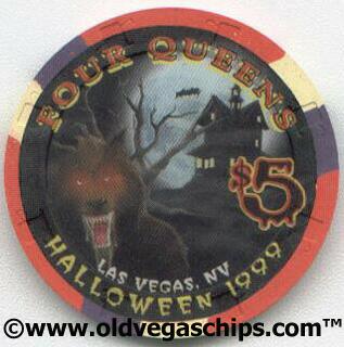 Four Queens Halloween 1999 $5 Casino Chip