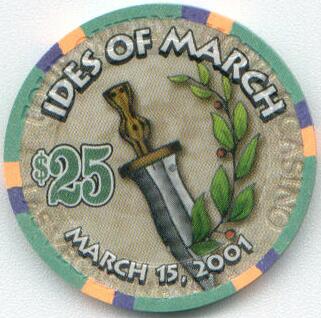 Las Vegas Four Queens Ides of March $25 Casino Chip 