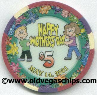 Four Queens Mother's Day 2001 $5 Poker Chip