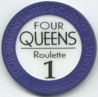 Four Queens Blue Roulette Casino Chip