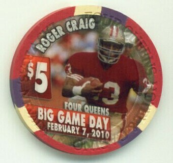 Four Queens Superbowl 2010 $5 Casino Chip