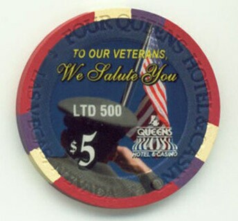 Four Queens Hotel Veteran's Day 2008 $5 Casino Chip